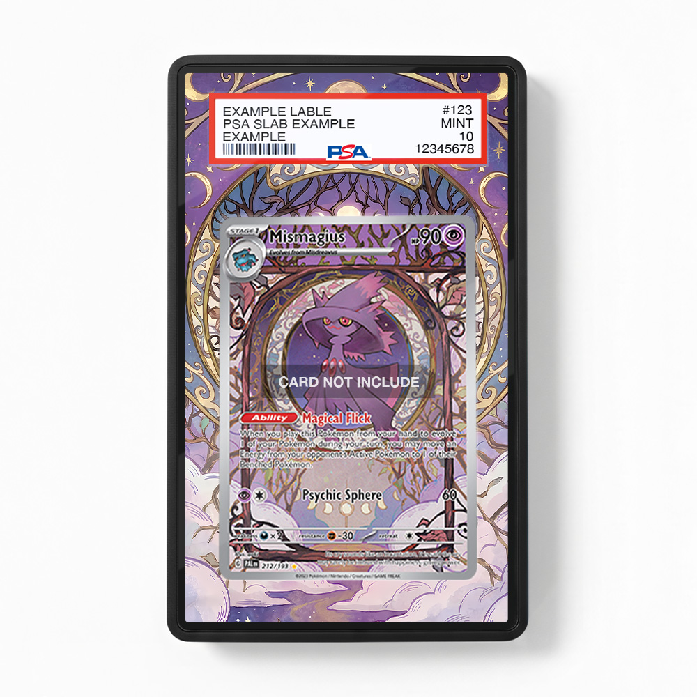 Khung thiết kế Mismagius 212-193 IR AR Paldea Evolved bảo vệ thẻ bài - Extended Art Case for trading card Pokemon