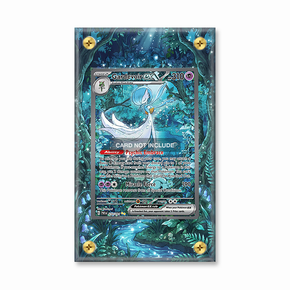Khung thiết kế Gardevoir ex 233-091 SIR SAR Paldean Fates bảo vệ thẻ bài - Extended Art Case for trading card Pokemon