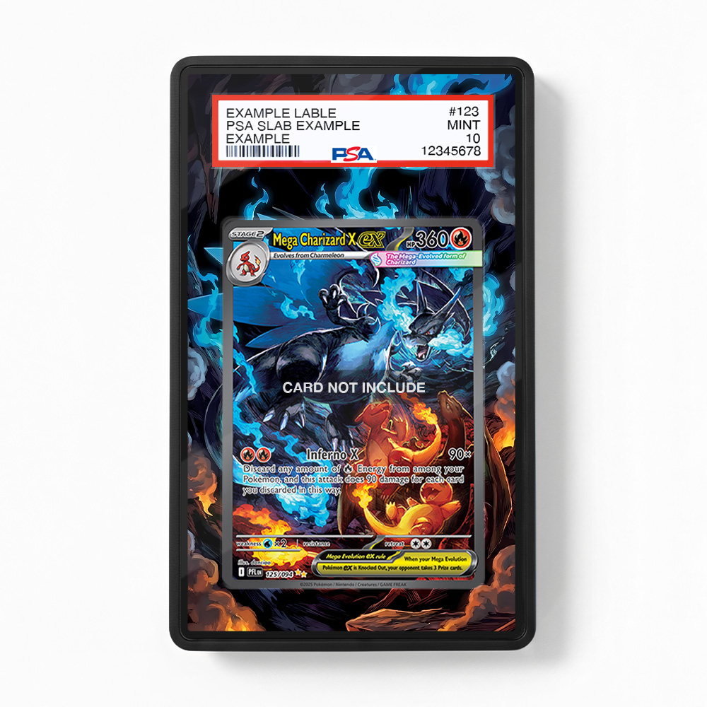 Khung thiết kế Mega Charizard X ex 125-094 SIR SAR Phantasma Flames bảo vệ thẻ bài - Extended Art Case for trading card Pokemon