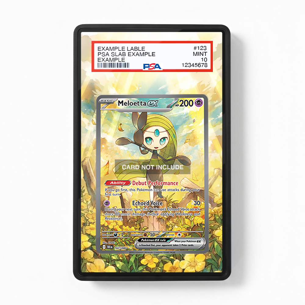 Khung thiết Meloetta ex 167-086 SIR SAR Black Bolt bảo vệ thẻ bài - Extended Art Case for trading card Pokemon