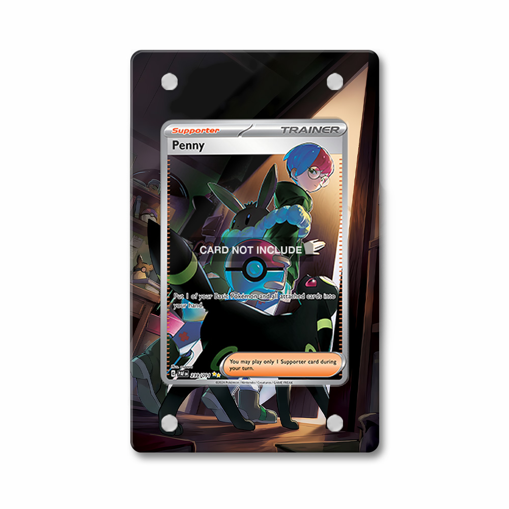 Khung thiết kế Penny 239-091 SIR SAR Paldean Fates bảo vệ thẻ bài - Extended Art Case for trading card Pokemon