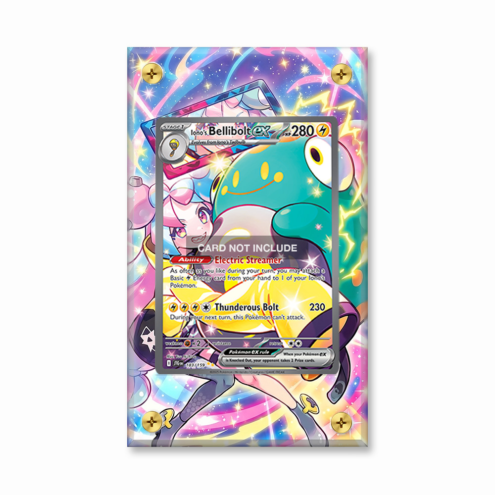 Khung thiết Iono's Bellibolt ex 183-159 SIR SAR Journey Together bảo vệ thẻ bài - Extended Art Case for trading card Pokemon