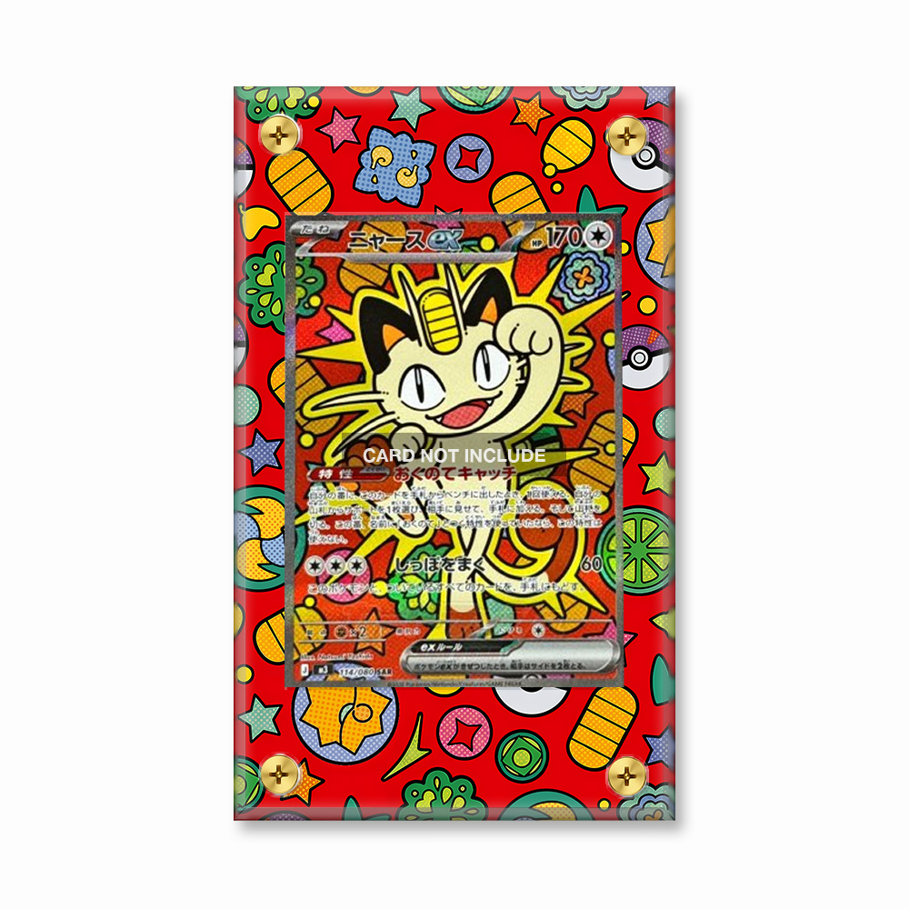 Khung thiết kế Meowth SIR SAR Nihil Zero Perfect Order bảo vệ thẻ bài - Extended Art Case for trading card Pokemon
