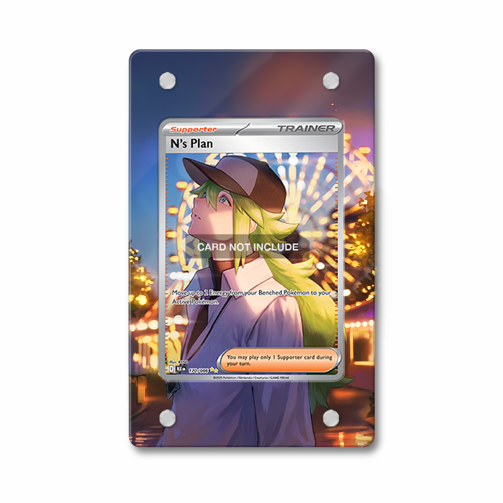 Khung thiết N's Plan 170-086 SIR SAR Black Bolt bảo vệ thẻ bài - Extended Art Case for trading card Pokemon