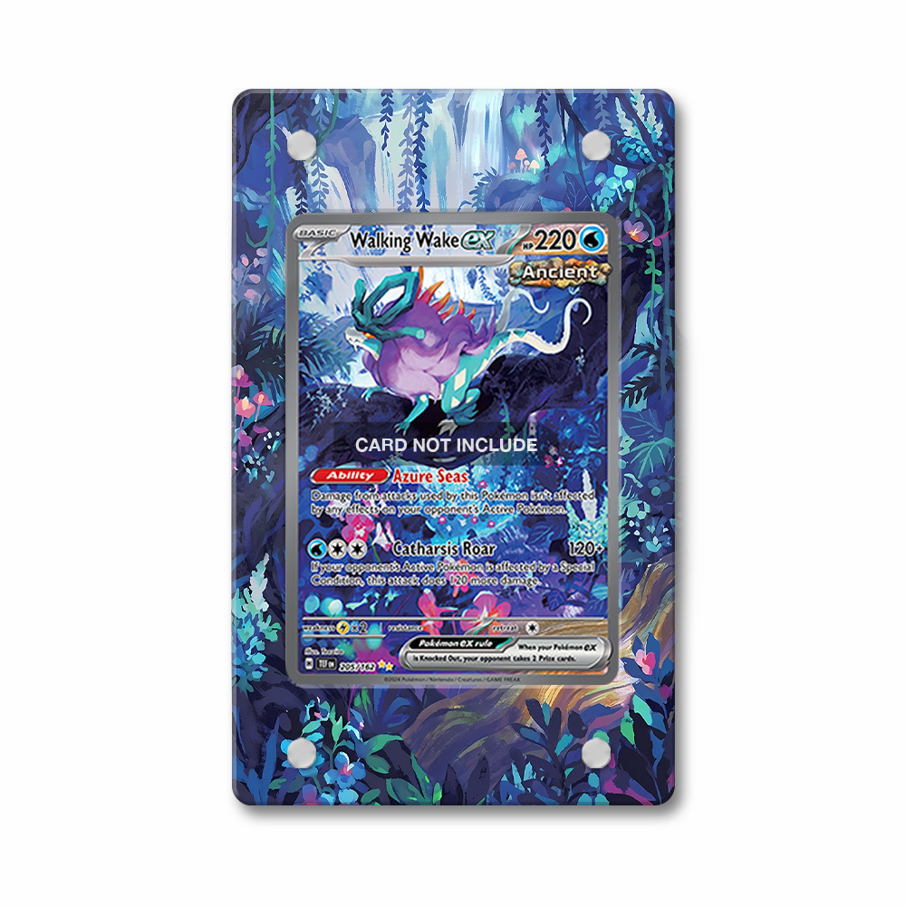 Khung thiết kế Walking Wake ex 205-162 SIR SAR Temporal Forces bảo vệ thẻ bài - Extended Art Case for trading card Pokemon