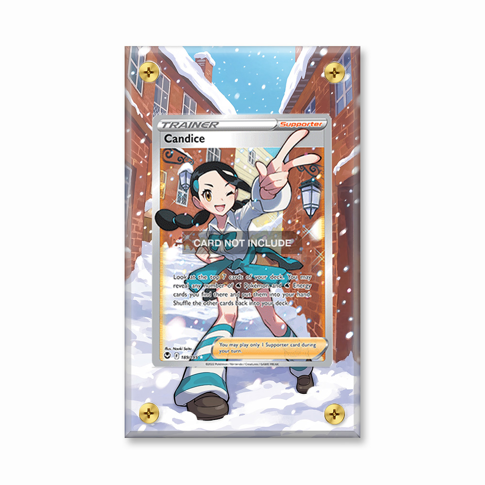 Khung thiết kế Candice 189-195 Ultra Rare Silver Tempest bảo vệ thẻ bài - Extended Art Case for trading card Pokemon