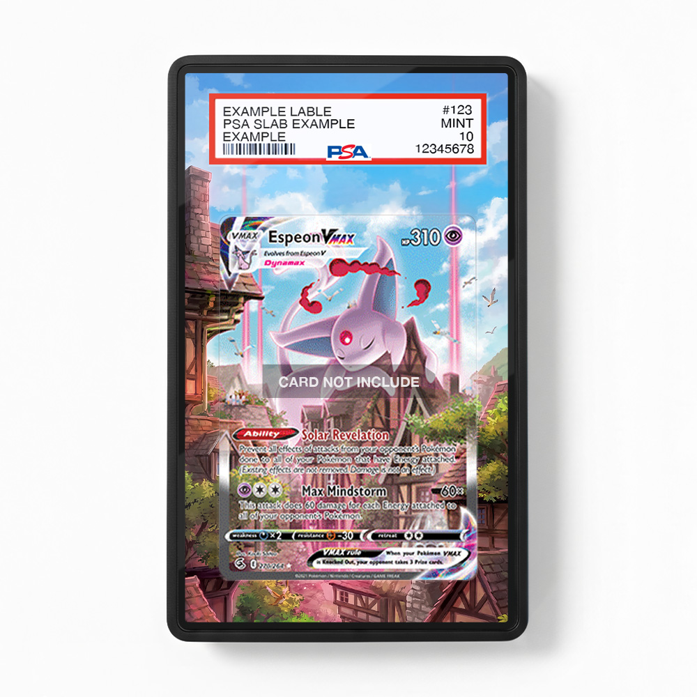 Khung thiết kế Espeon VMAX 270-264 SIR SAR Fusion Strike Alternate Art bảo vệ thẻ bài - Extended Art Case for trading card Pokemon
