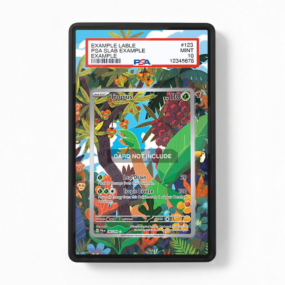 Khung thiết kế Tropius 195-193 IR AR Paldea Evolved bảo vệ thẻ bài - Extended Art Case for trading card Pokemon