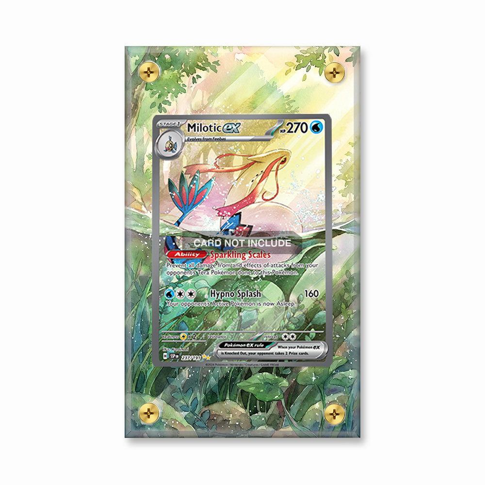 Khung thiết kế Milotic ex 237-191 SIR SAR Surging Sparks bảo vệ thẻ bài - Extended Art Case for trading card Pokemon