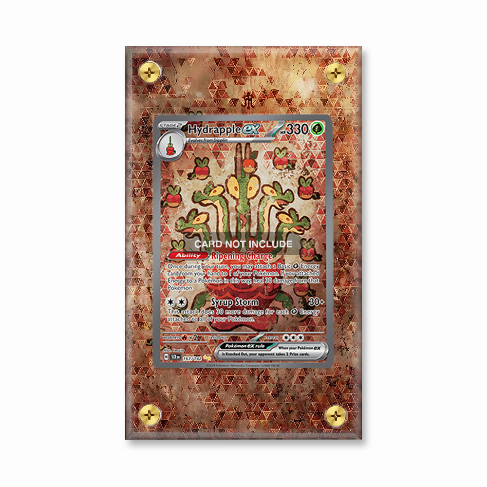 Khung thiết kế Hydrapple ex 167-142 SIR SAR Stellar Crown bảo vệ thẻ bài - Extended Art Case for trading card Pokemon