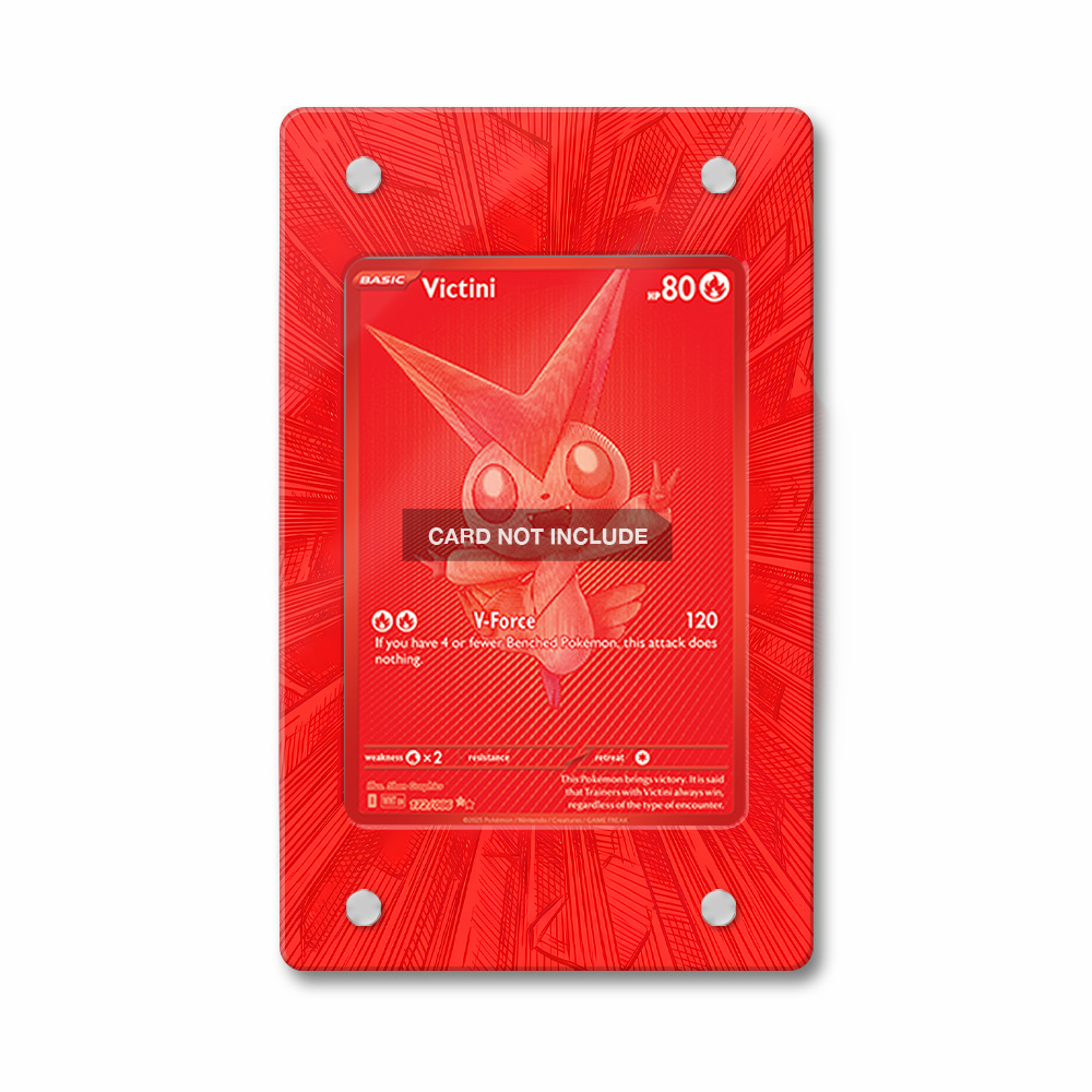 Khung thiết Victini 172-086 BWR Black Bolt bảo vệ thẻ bài - Extended Art Case for trading card Pokemon