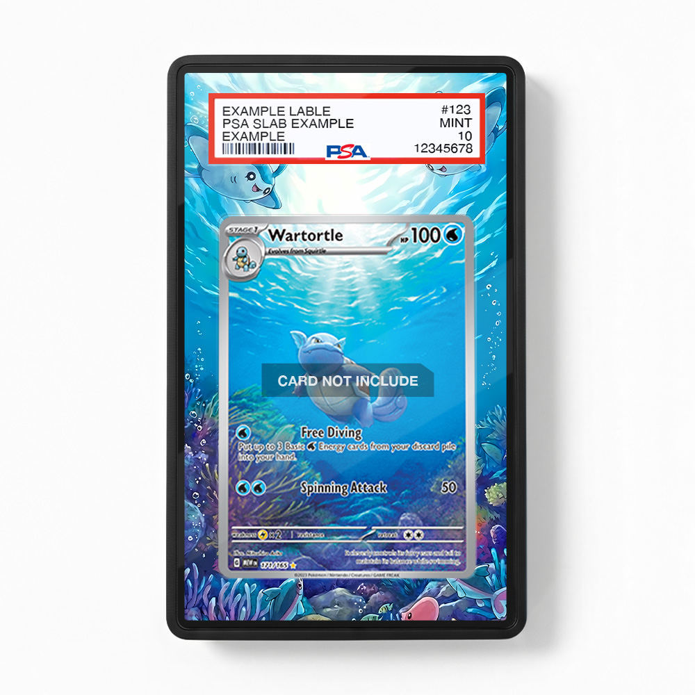 Khung thiết kế Wartortle 171-165 IR AR Scarlet & Violet 151 bảo vệ thẻ bài - Extended Art Case for trading card Pokemon