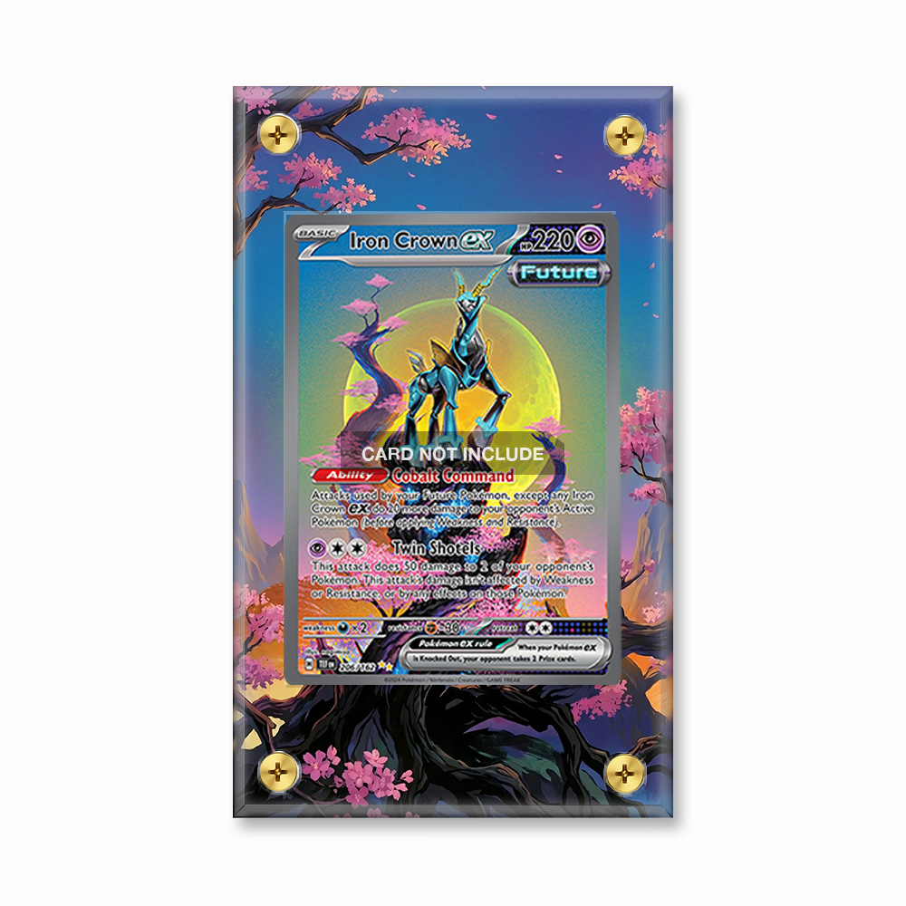 Khung thiết kế Iron Crown ex 206-162 SIR SAR Temporal Forces bảo vệ thẻ bài - Extended Art Case for trading card Pokemon