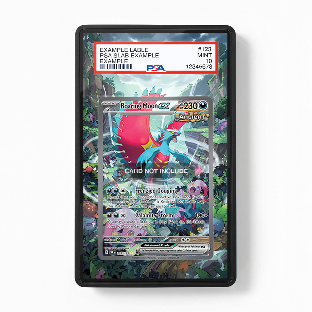 Khung thiết kế Roaring Moon ex 251-182 SIR SAR Paradox Rift bảo vệ thẻ bài - Extended Art Case for trading card Pokemon