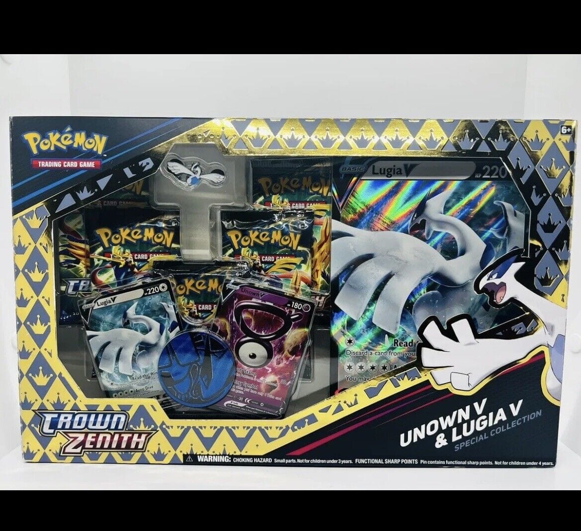 Hộp thẻ bài Unown V & Lugia V Special Collection - Pokemon TCG Box đặc biệt tiếng Anh chính hãng