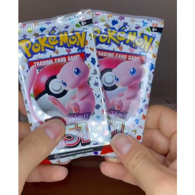 [EN-US] Gói bài 151 Booster Pack tiếng Anh chính hãng - Túi thẻ Series Scarlet & Violet Pokemon TCG