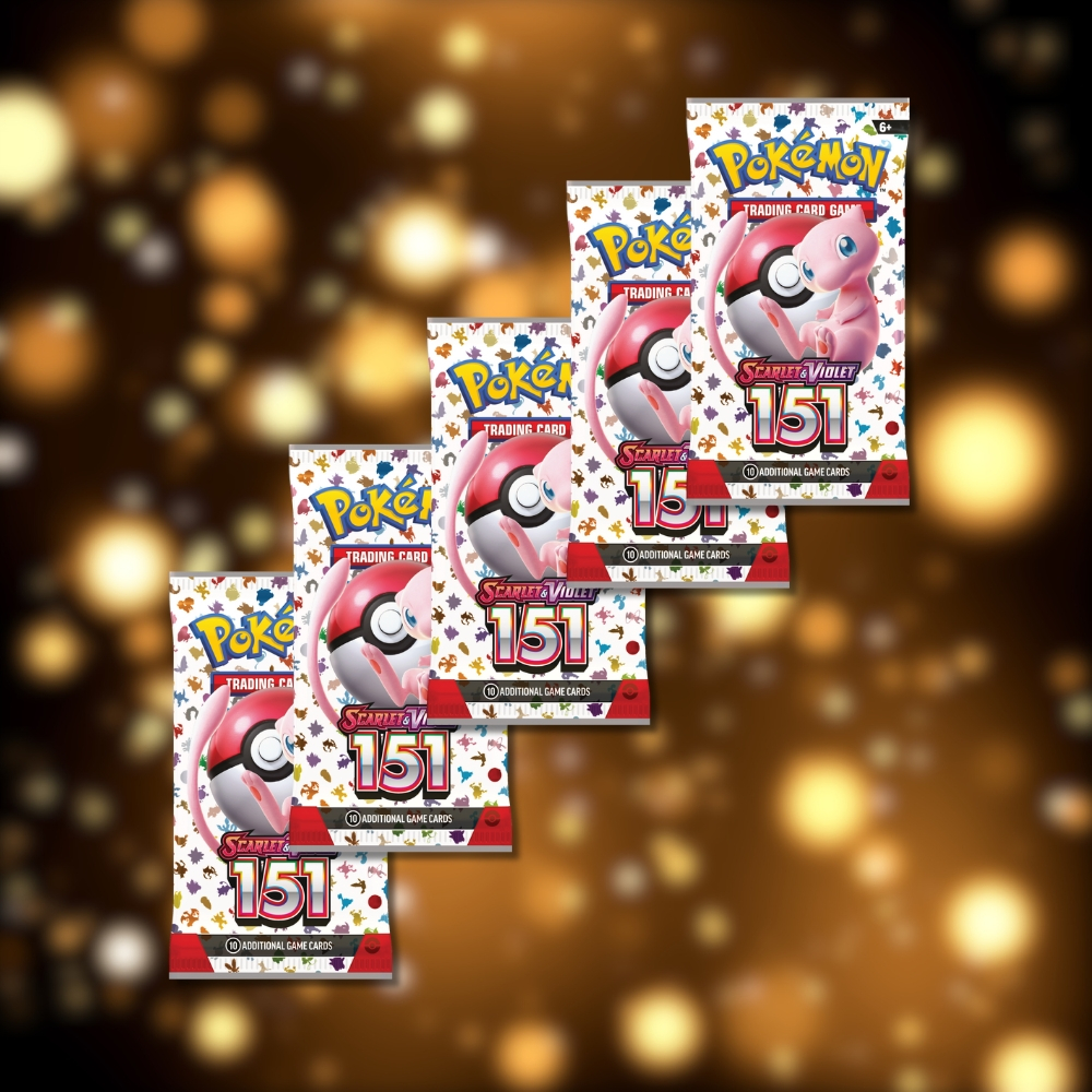 [EN-US] Gói bài 151 Booster Pack tiếng Anh chính hãng - Túi thẻ Series Scarlet & Violet Pokemon TCG