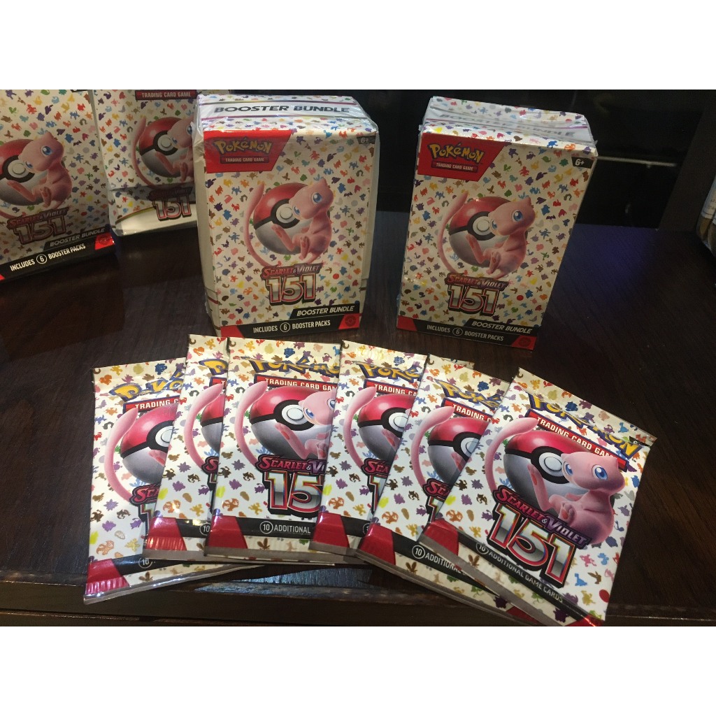 [EN-US] Gói bài 151 Booster Pack tiếng Anh chính hãng - Túi thẻ Series Scarlet & Violet Pokemon TCG