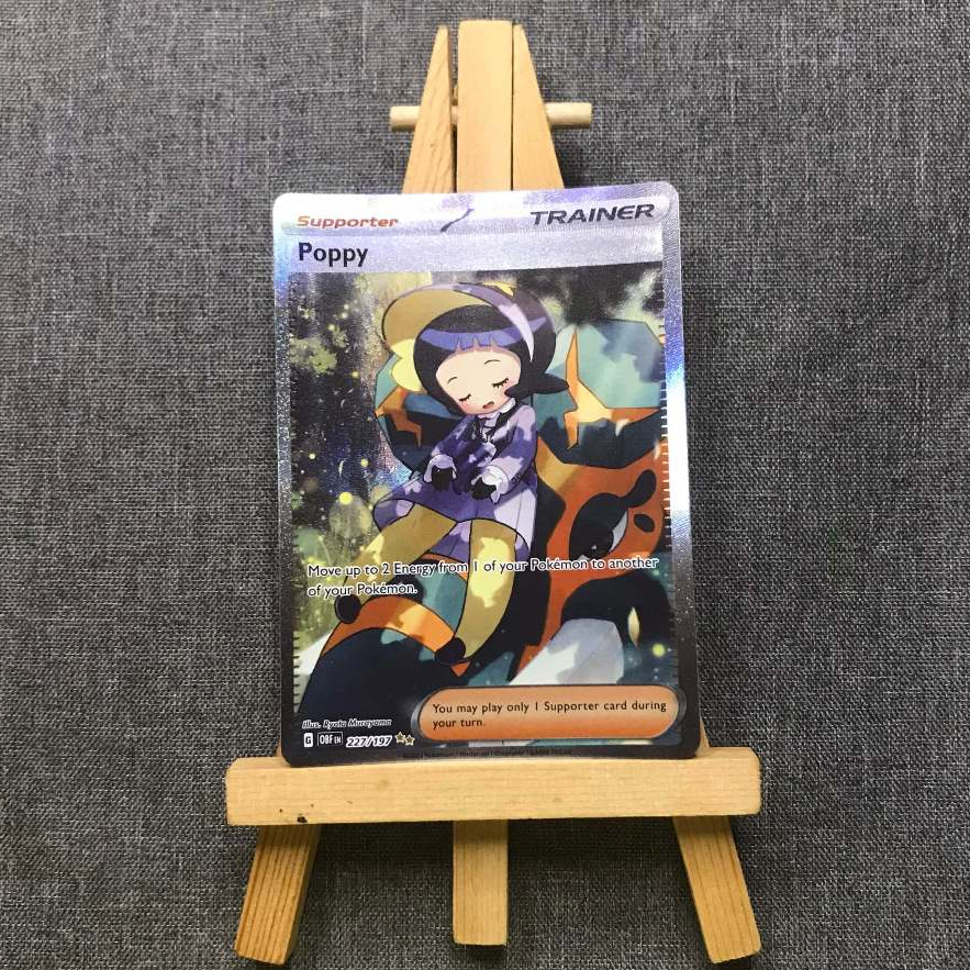 Thẻ hình Pokemon Poppy 227/197 - Lá bài Scarlet & Violet: Obsidian Flames Special Illustration Rare tiếng Anh chính hãng