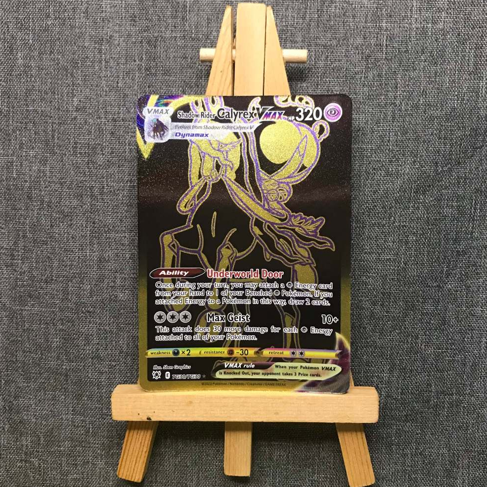 Thẻ hình Pokemon Shadow Rider Calyrex VMAX TG30/TG30 -  Bài lẻ Secret Rare tiếng Anh chính hãng
