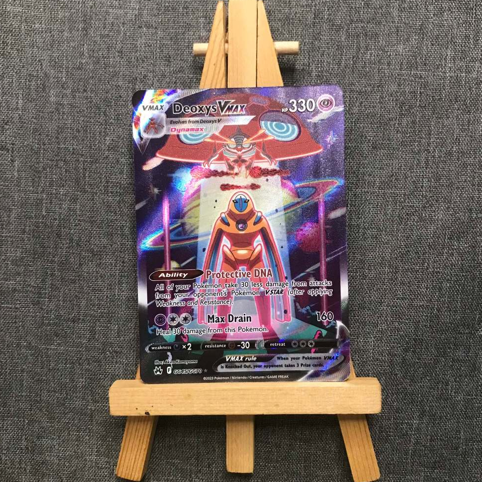Thẻ hình Pokemon Deoxys VMAX GG45/GG70 - Lá bài lẻ Galarian Gallery Ultra Rare tiếng Anh chính hãng