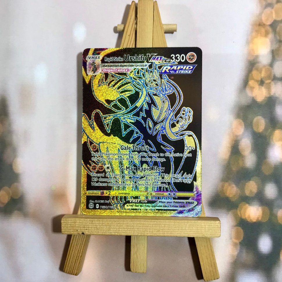 Thẻ hình Pokemon Rapid Strike Urshifu VMAX TG30/TG30 - Lá bài lẻ Secret Rare tiếng Anh chính hãng