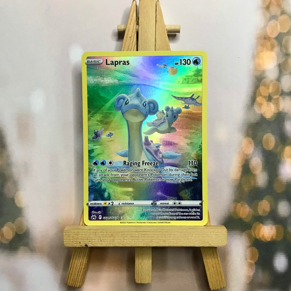 Thẻ hình Pokemon Lapras GG05/GG70 - Lá bài lẻ Holo Rare tiếng Anh chính hãng