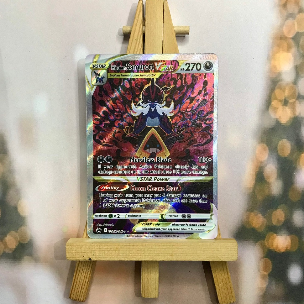 Thẻ hình Pokemon Hisuian Samurott VSTAR GG52/GG70 - Lá bài lẻ Ultra Rare tiếng Anh chính hãng