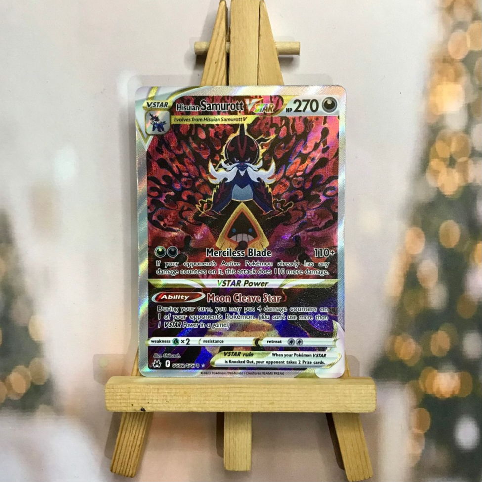 Thẻ hình Pokemon Hisuian Samurott VSTAR GG52/GG70 - Lá bài lẻ Ultra Rare tiếng Anh chính hãng