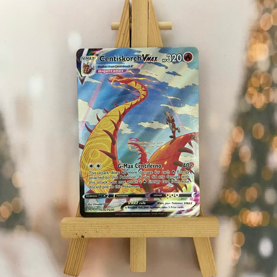 Thẻ hình Pokemon Centiskorch VMAX TG15/TG30 -Bài lẻ Ultra Rare tiếng Anh chính hãng