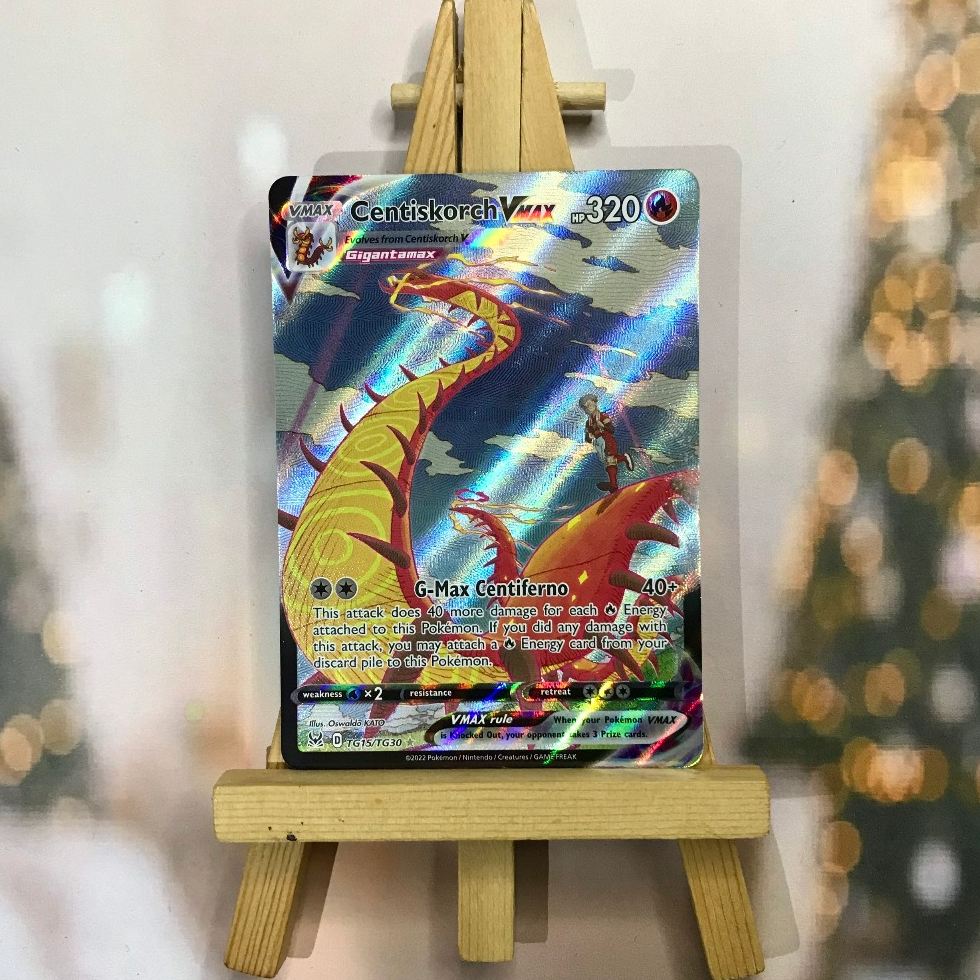 Thẻ hình Pokemon Centiskorch VMAX TG15/TG30 -Bài lẻ Ultra Rare tiếng Anh chính hãng