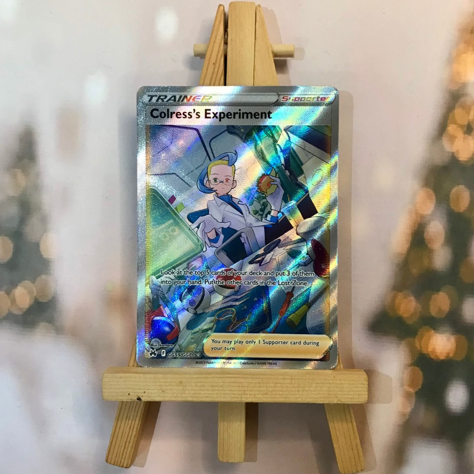 Thẻ hình Pokemon Colress's Experiment GG59/GG70 - Lá bài lẻ Crown Zenith Full Art Ultra Rare tiếng Anh chính hãng