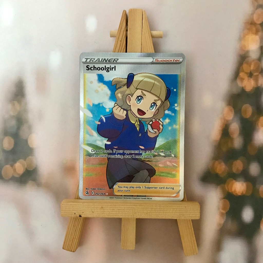 Thẻ hình Pokemon Schoolgirl 262/264 - Lá bài lẻ Full Art Ultra Rare tiếng Anh chính hãng