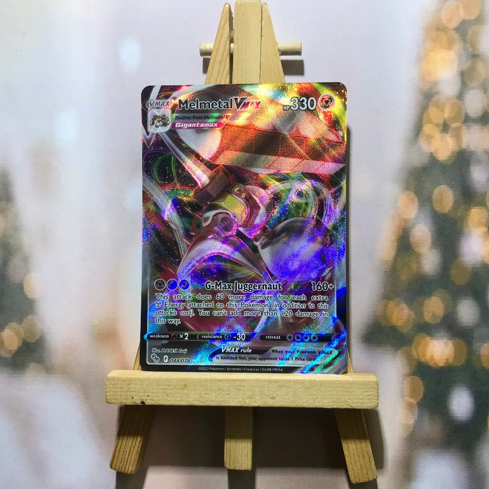 Thẻ hình Pokemon Melmetal VMAX 048/078 - Lá bài lẻ Ultra Rare tiếng Anh chính hãng