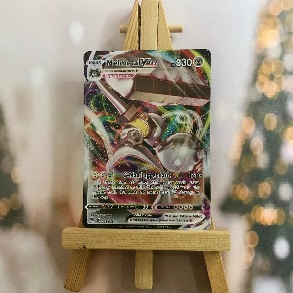 Thẻ hình Pokemon Melmetal VMAX 048/078 - Lá bài lẻ Ultra Rare tiếng Anh chính hãng