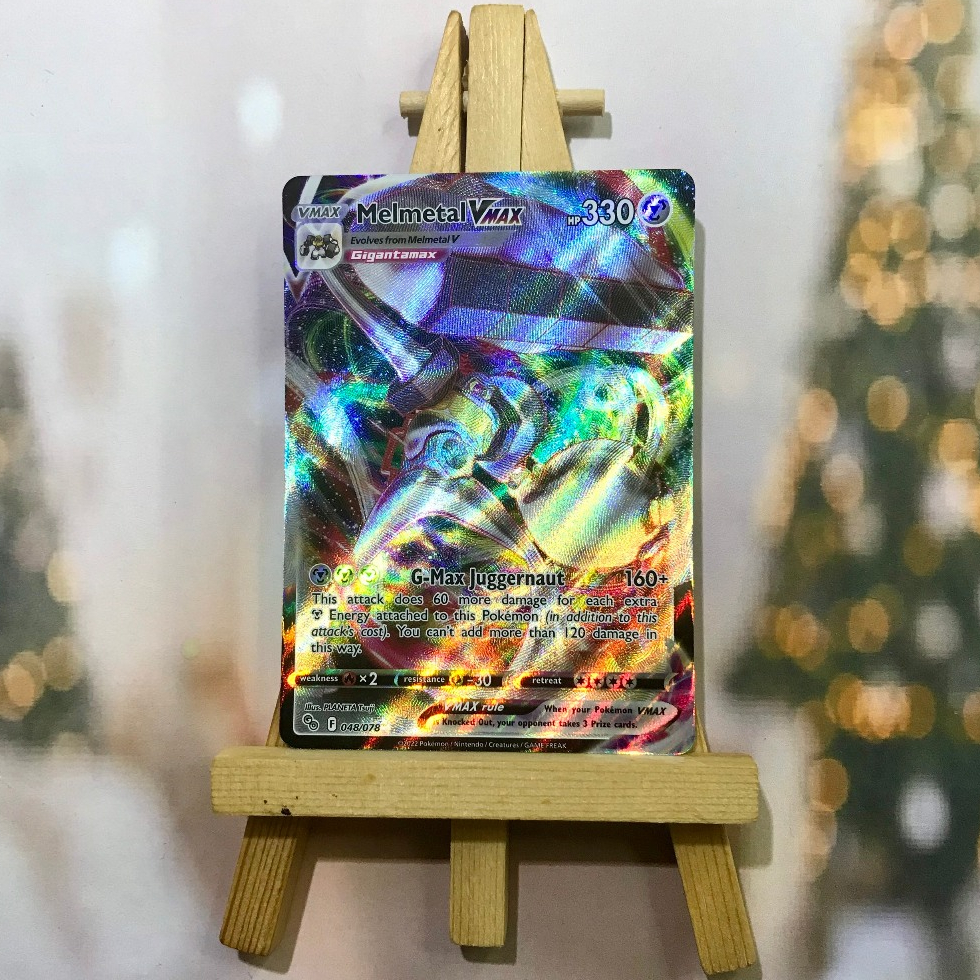 Thẻ hình Pokemon Melmetal VMAX 048/078 - Lá bài lẻ Ultra Rare tiếng Anh chính hãng