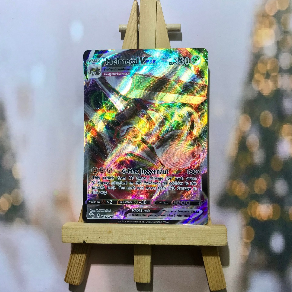 Thẻ hình Pokemon Melmetal VMAX 048/078 - Lá bài lẻ Ultra Rare tiếng Anh chính hãng