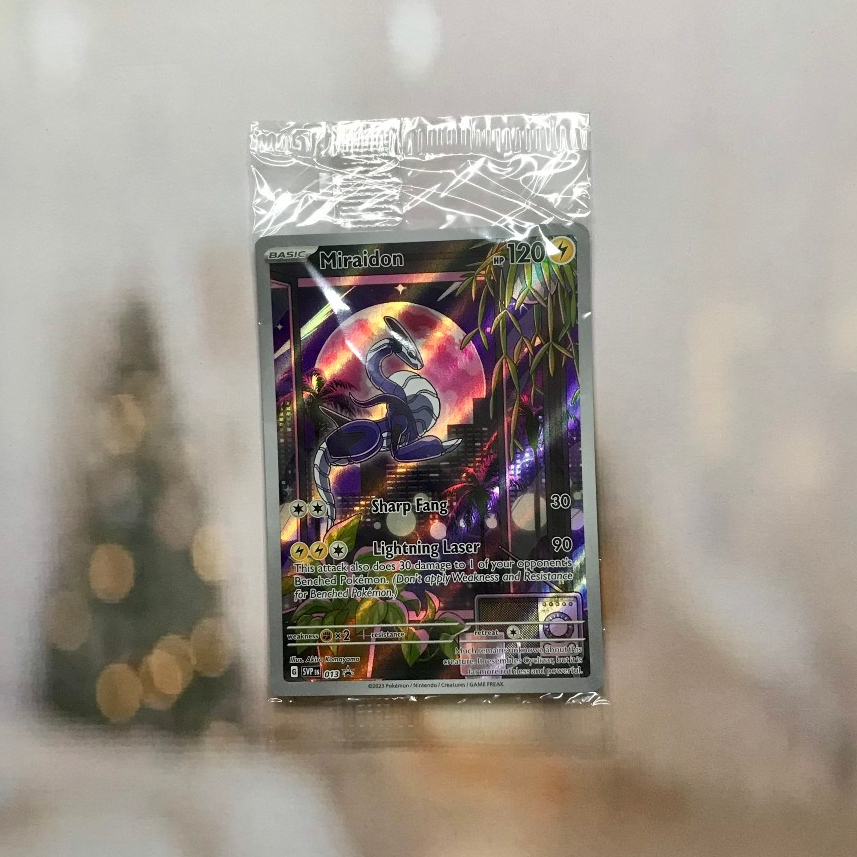 Thẻ hình Pokemon Miraidon SVP013 (sealed) - Lá bài Scarlet & Violet Illustration Rare Promo tiếng Anh chính hãng