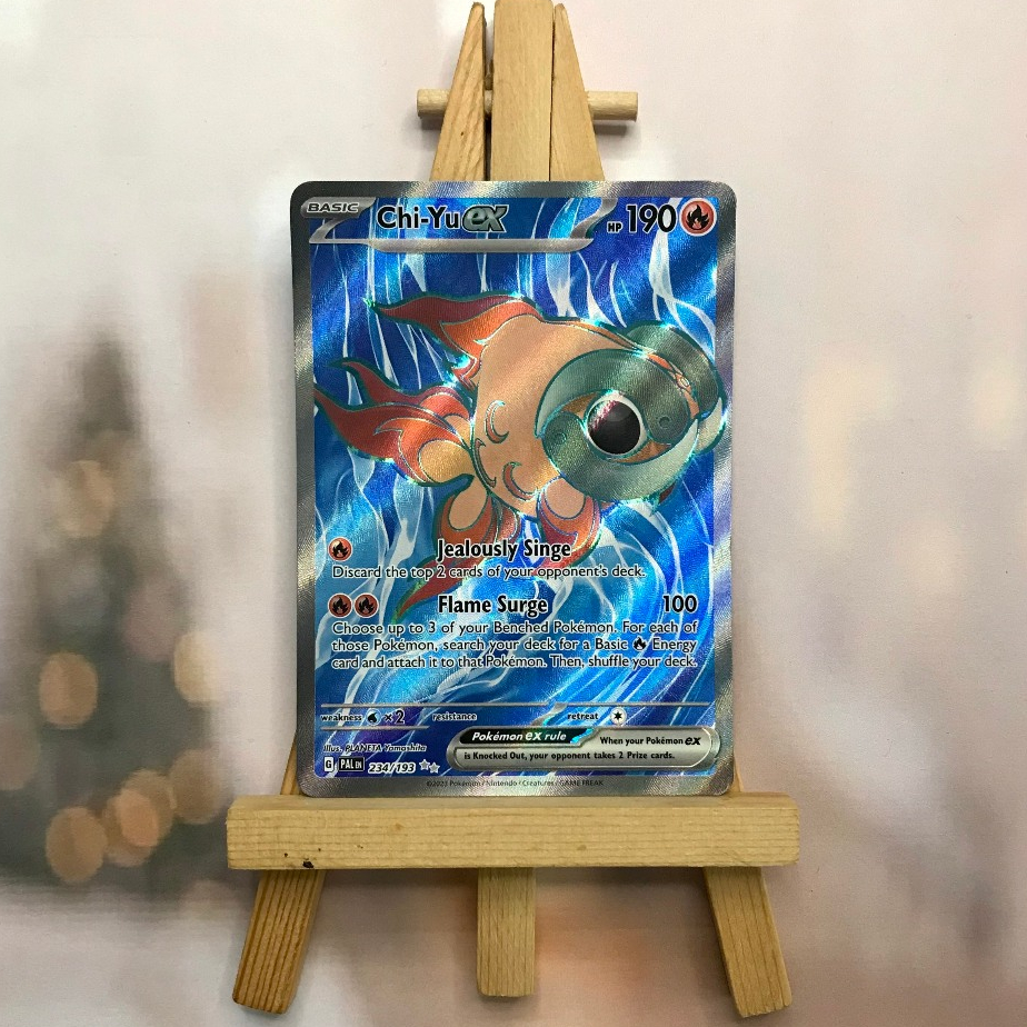 Thẻ hình Pokemon Chi-Yu ex - 234/193 - Lá bài lẻ Paldea Evolved Full Art Secret Rare tiếng Anh chính hãng