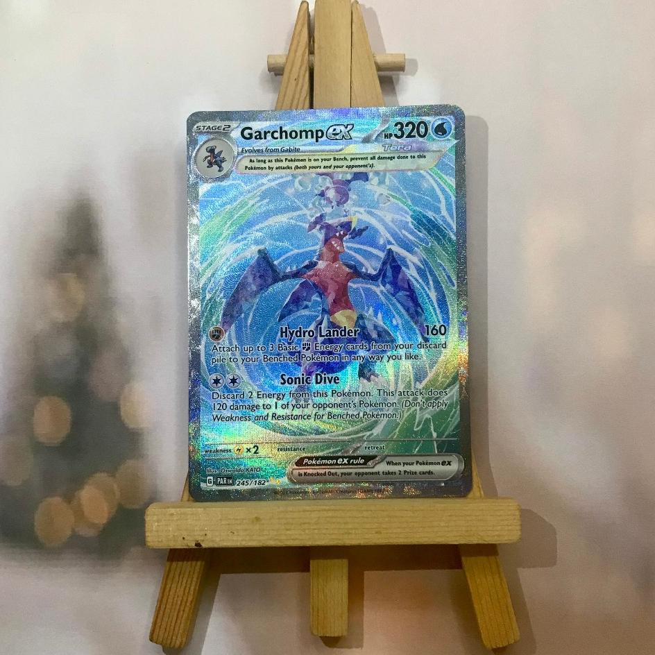 Thẻ hình Pokemon Garchomp ex 245/182 - Lá bài lẻ Paradox Rift Special Illustration Rare tiếng Anh chính hãng