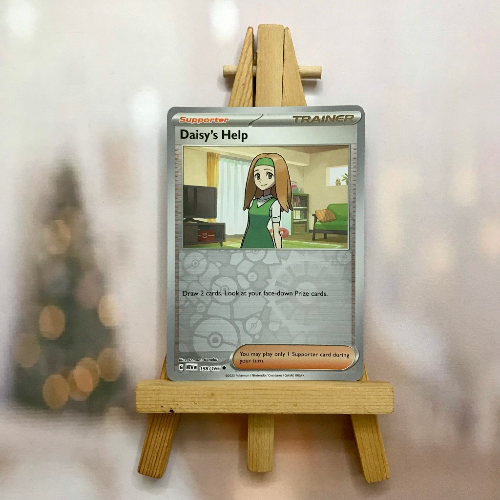 Thẻ hình Pokemon Daisy's Help 158/165 - Lá bài Scarlet & Violet 151 Uncommon Reverse Holo tiếng Anh chính hãng