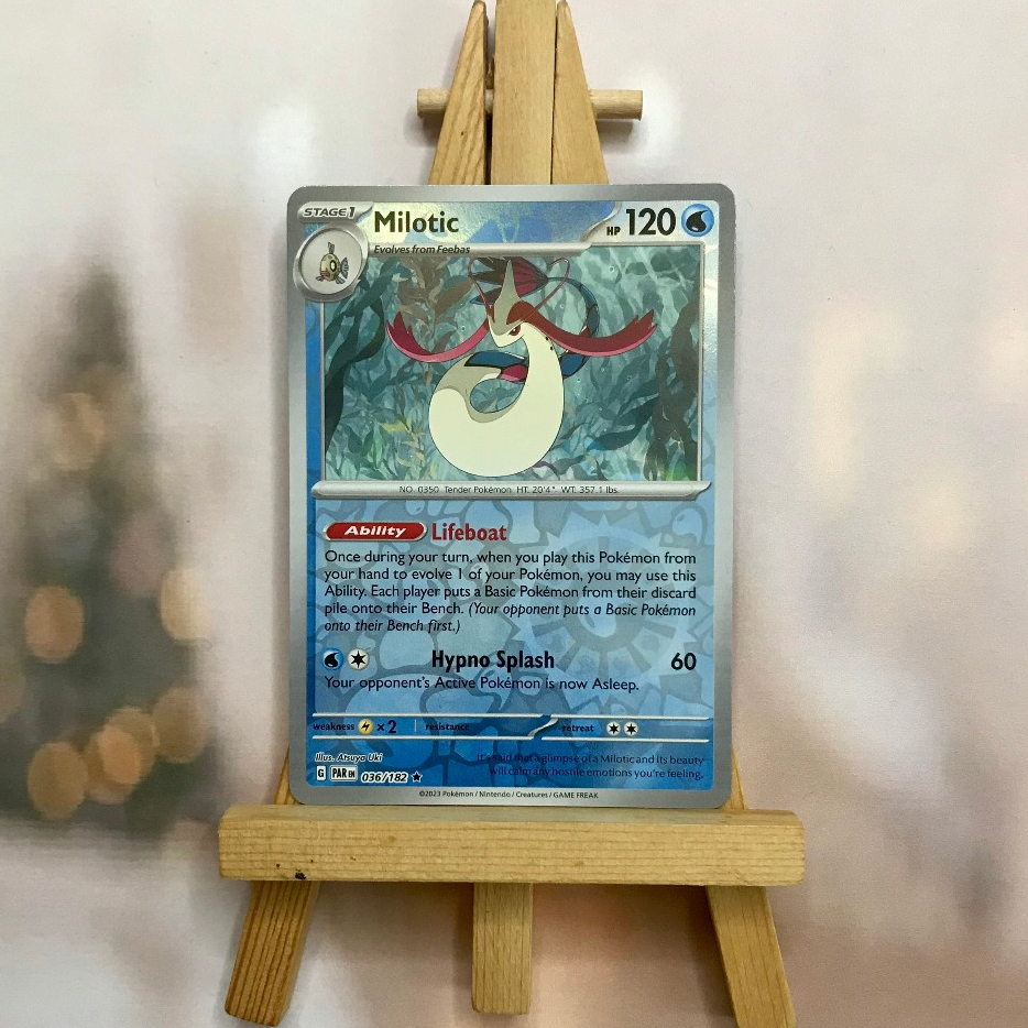 Thẻ hình Pokemon Milotic 036/182 - Lá bài Scarlet & Violet: Paradox Rift Holo Rare Reverse Holo tiếng Anh chính hãng