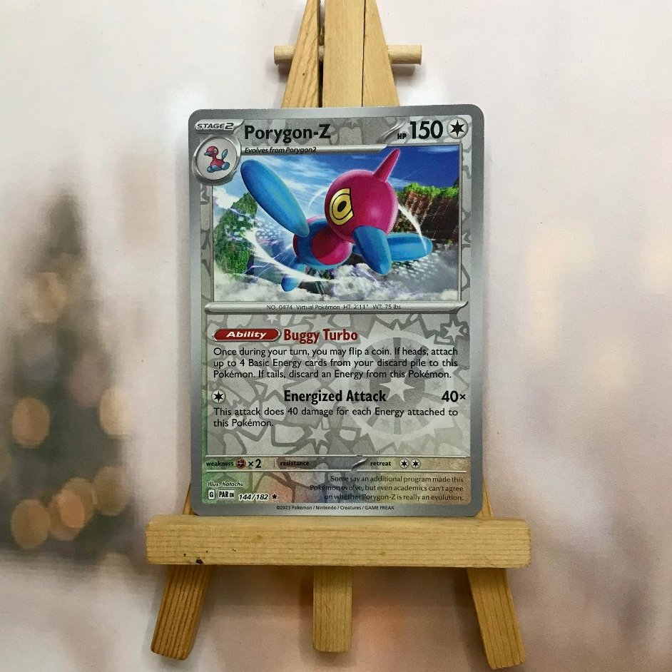 Thẻ hình Pokemon Porygon-Z 144/182 - Lá bài lẻ Paradox Rift Holo Rare Reverse Holo tiếng Anh chính hãng