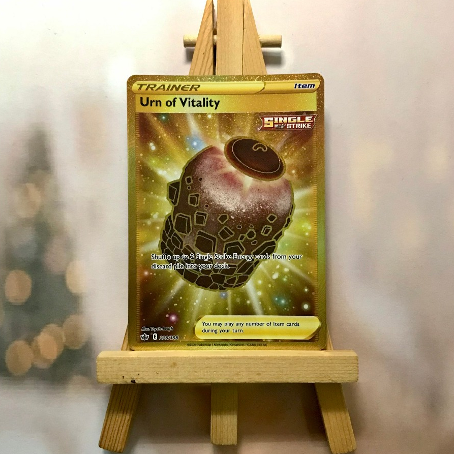 Thẻ hình Pokemon Urn of Vitality 229/198 - Lá bài lẻ Secret Rare tiếng Anh chính hãng