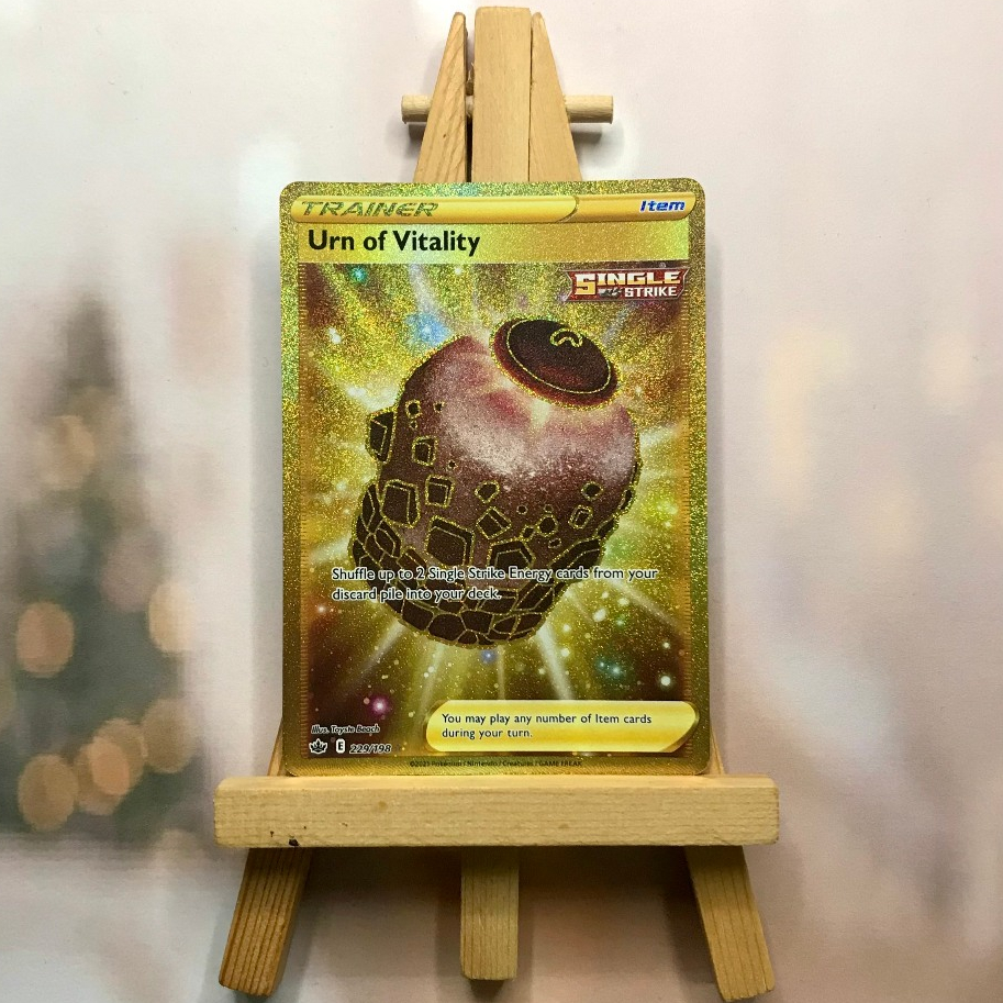 Thẻ hình Pokemon Urn of Vitality 229/198 - Lá bài lẻ Secret Rare tiếng Anh chính hãng