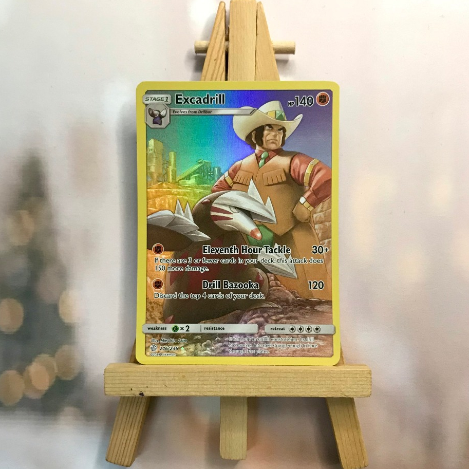 Thẻ hình Pokemon Excadrill 246/236 - Lá bài lẻ Secret Rare tiếng Anh chính hãng
