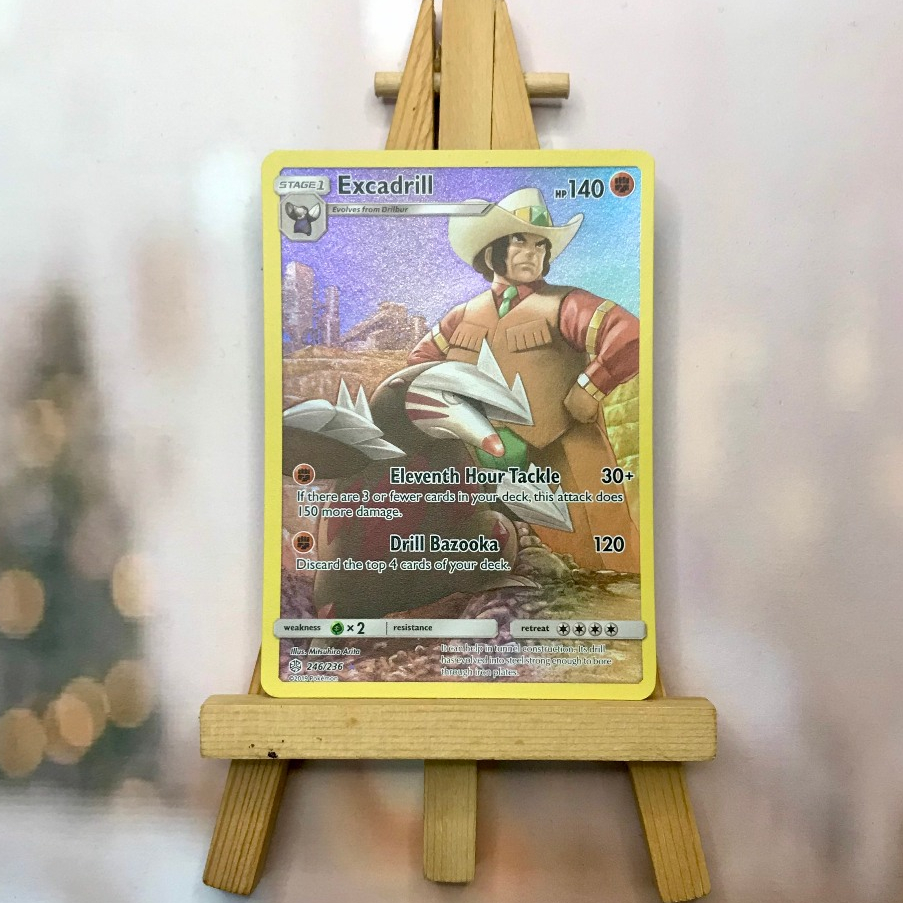 Thẻ hình Pokemon Excadrill 246/236 - Lá bài lẻ Secret Rare tiếng Anh chính hãng