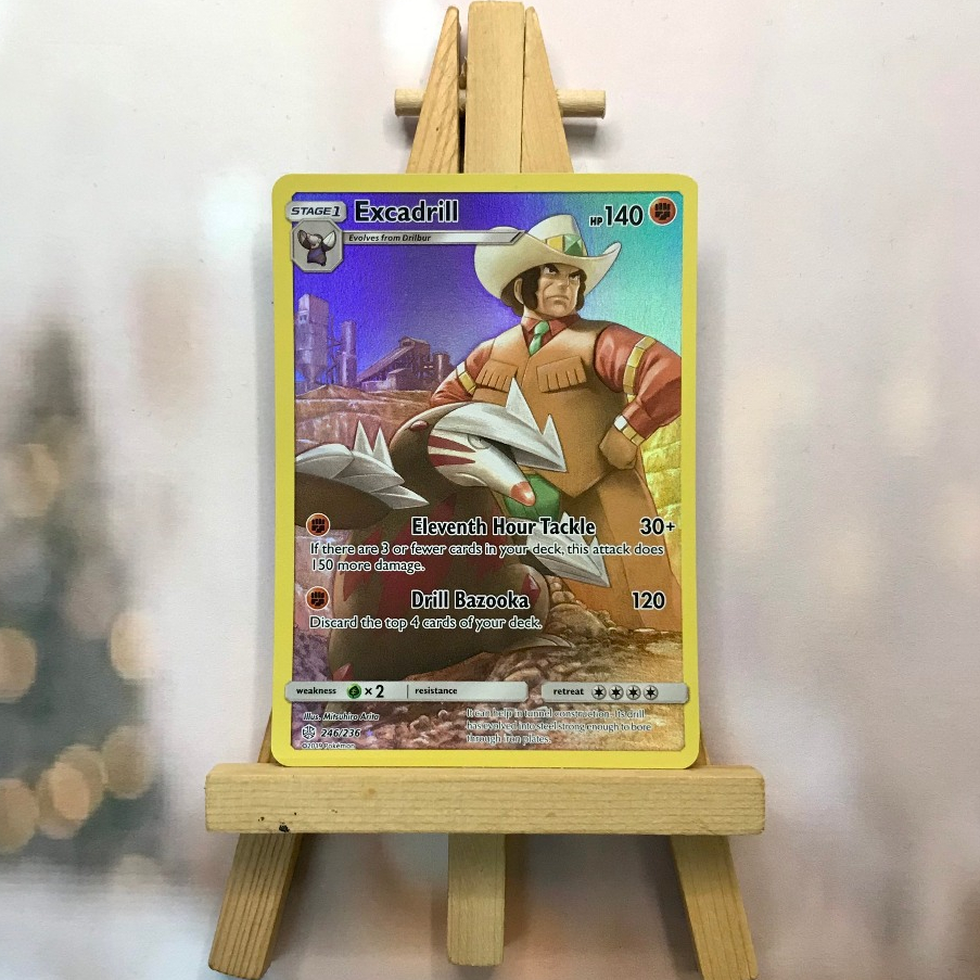 Thẻ hình Pokemon Excadrill 246/236 - Lá bài lẻ Secret Rare tiếng Anh chính hãng