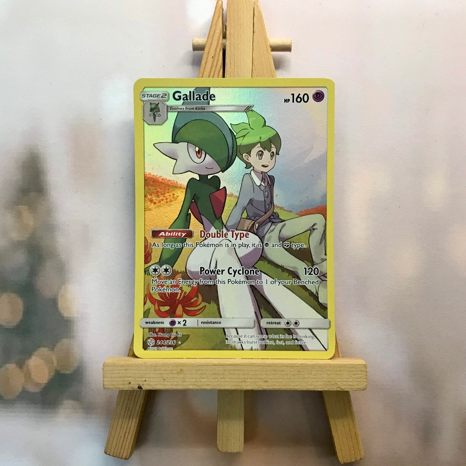 Thẻ hình Pokemon Gallade 244/236 - Lá bài lẻ Secret Rare tiếng Anh chính hãng