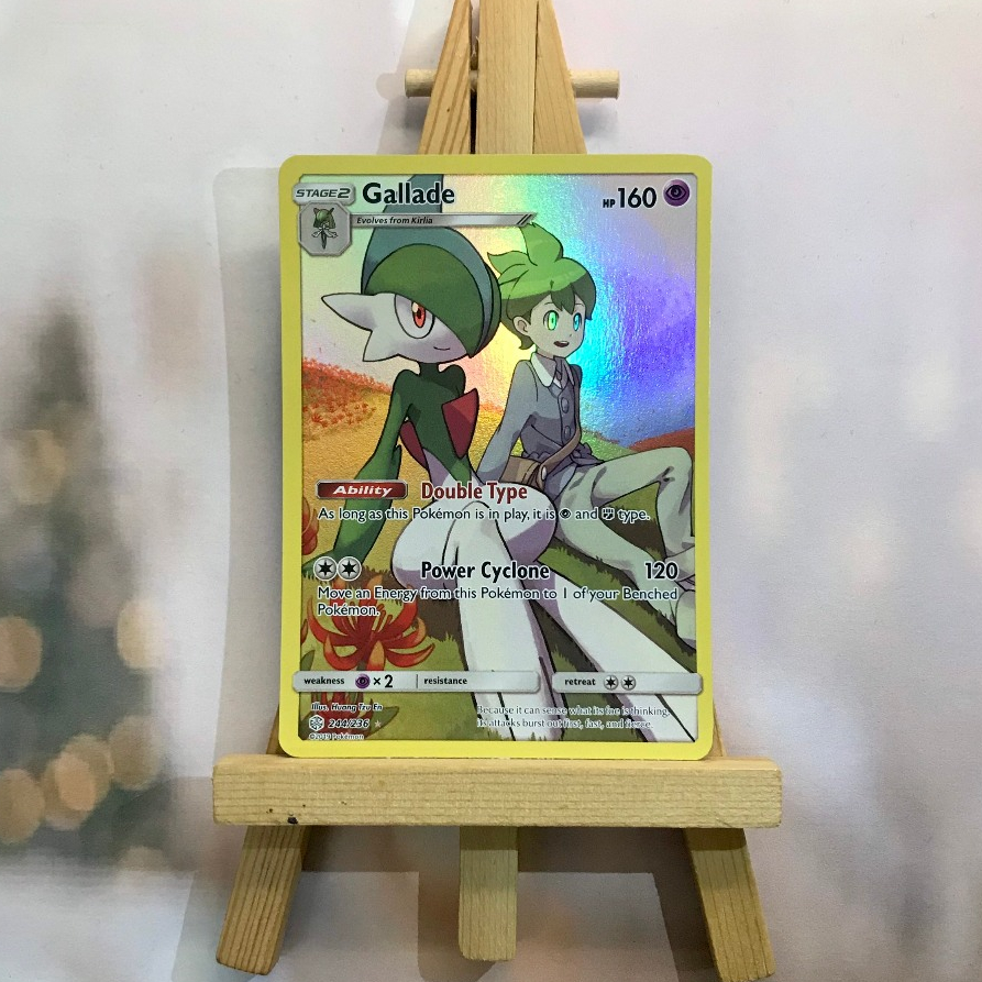 Thẻ hình Pokemon Gallade 244/236 - Lá bài lẻ Secret Rare tiếng Anh chính hãng